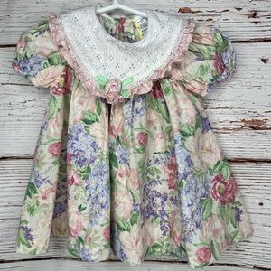 Vintage 90’s Floral Baby Dress 12 months